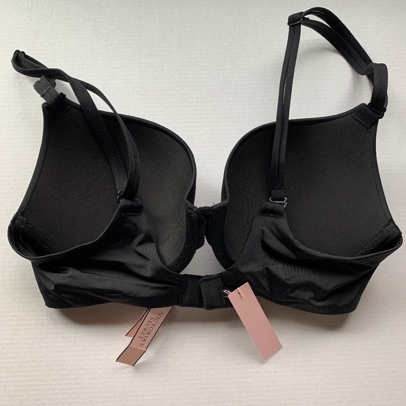 NWT Victoria's Secret T-Shirt Push Up Full Coverage Bra in Black- 32C - Picture 3 of 9